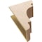Ekena Millwork 9"W x 18"D x 27"H Classic New Brighton Rough Cedar Woodgrain TimberThane Corbel, Primed Tan CORUR09X18X27NEBRCPR - alternate 2